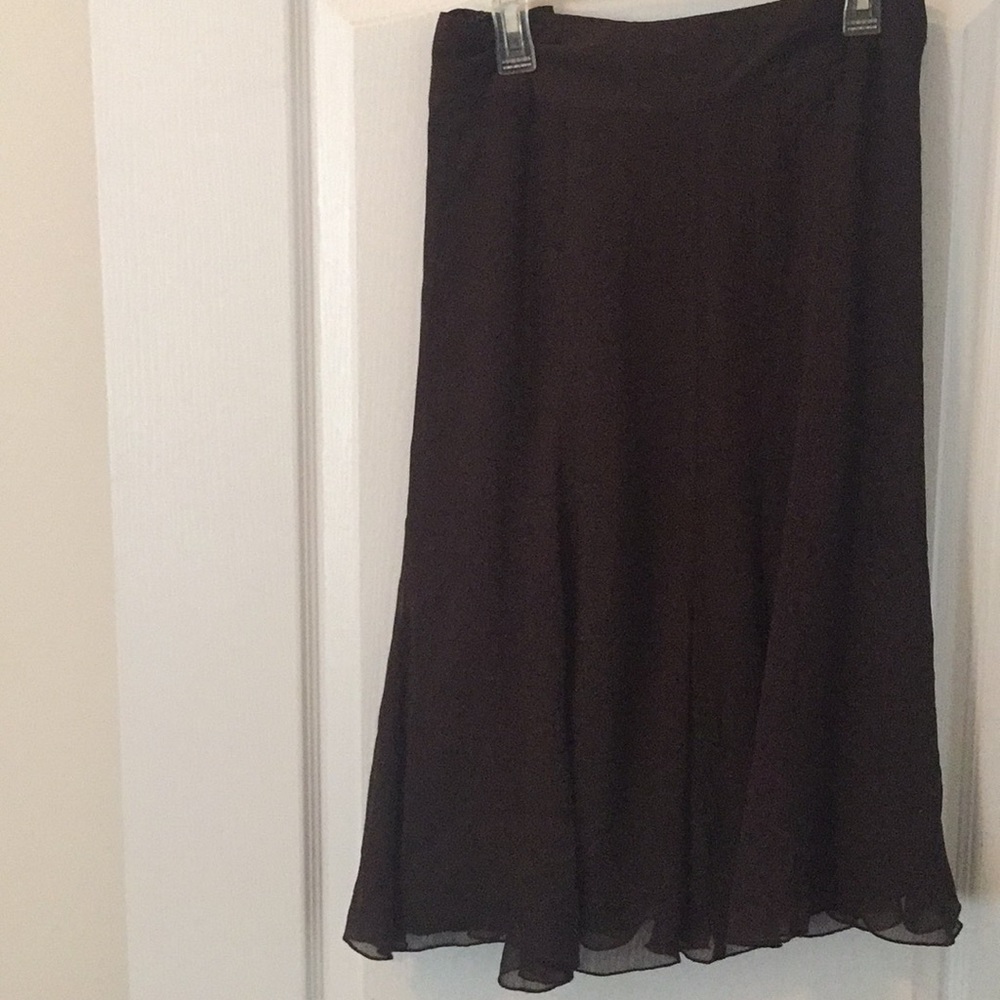 Brown flair bottom skirt